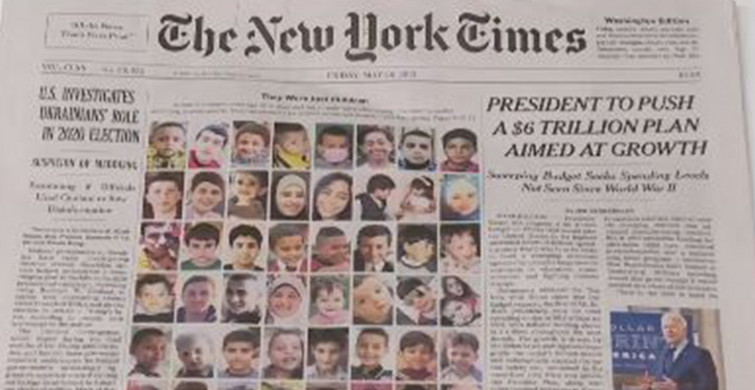 New York Times Gazzeli Çocukları Paylaştı