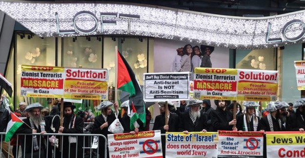 New York'ta Filistinlilere Destek Gösterisi