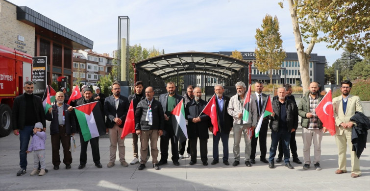 Niğde'de Filistin İçin Protesto Gösterisi Düzenlendi