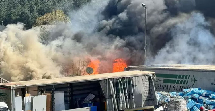 Pendik yediemin otoparkı alevlere teslim oldu!