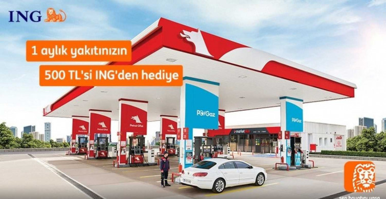 Petrol Ofisi’nden yapılan harcamalar için kampanya! ING Bank akaryakıt harcamalarına 500 TL hediye ediyor