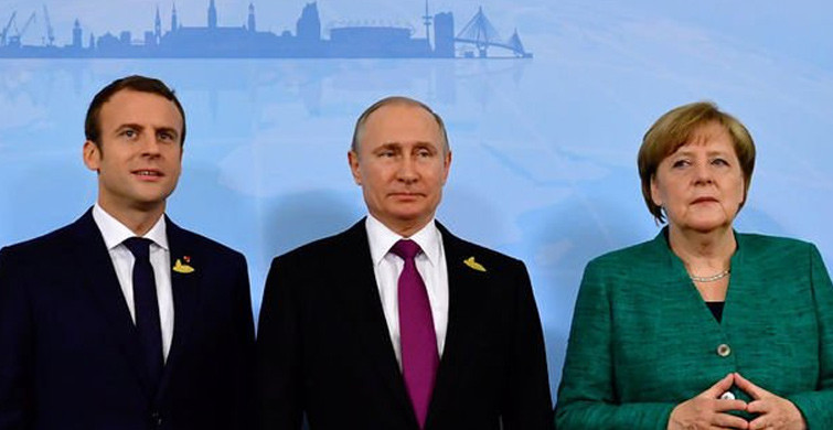 Putin'den Macron ve Merkel İle Görüşme