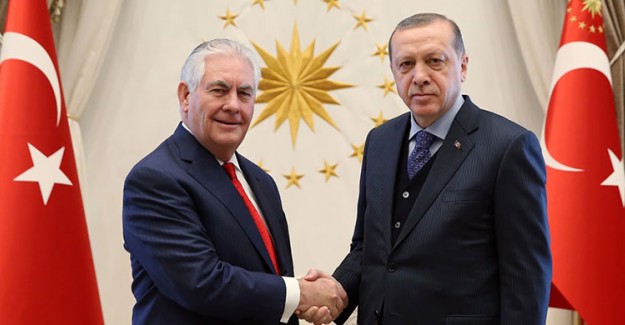 Reis-i Cumhur Erdoğan Tillerson'u Kabul Etti!
