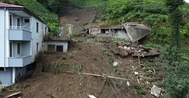 Rize’de heyelan riski: 16 ev boşaltıldı