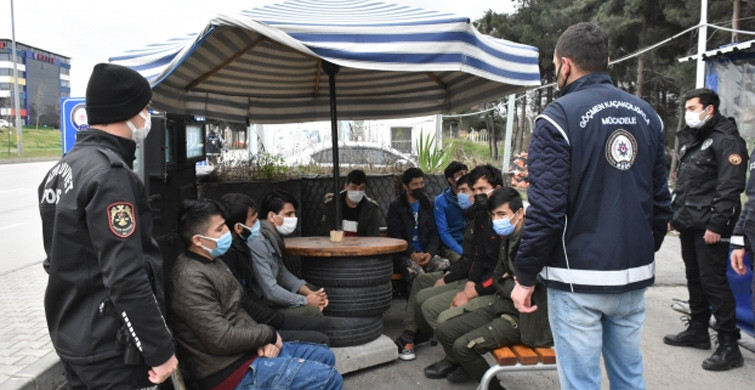 Samsun'da 9 Kaçak Göçmen yakalandı