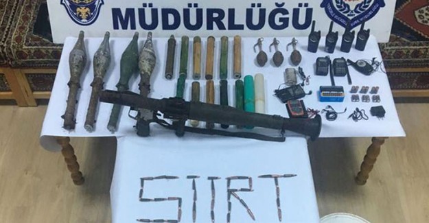 Siirt'te Teröristlere Ait Silahlar Ele Geçirildi