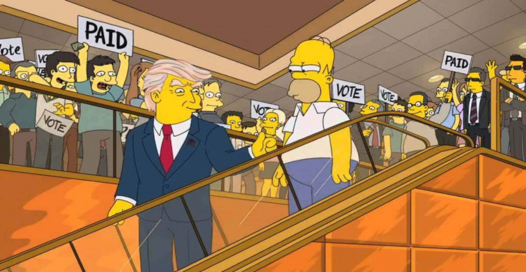 Simpsonlar yine doğru bildi: Donald Trump’ın adaylığını seneler öncesinden bildiler