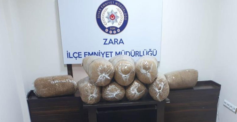 Sivas’ta 135 Kilogram Kaçak Tütün Ele Geçirildi