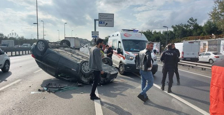 Son dakika: Avcılar’da korkutan kaza, E-5 karayolu trafiğe kapatıldı