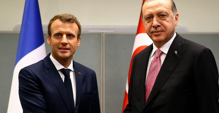 Son Dakika! Cumhurbaşkanı Erdoğan, Fransa Cumhurbaşkanı Macron Görüşüyor