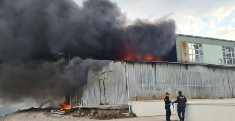 Son dakika: Karabük'te fabrikada korkutan yangın