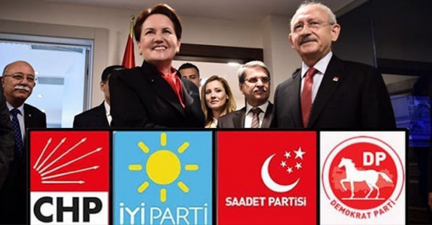 Son Dakika: CHP, İYİ Parti, SP ve DP İttifak İçin Anlaştılar