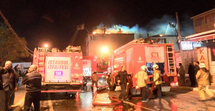 Sultanbeyli’de korkutan yangın: Üç bina alevler içinde kaldı