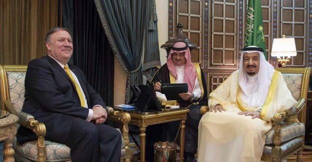 Suudi Arabistan Kralı Selman İle Pompeo Görüştü