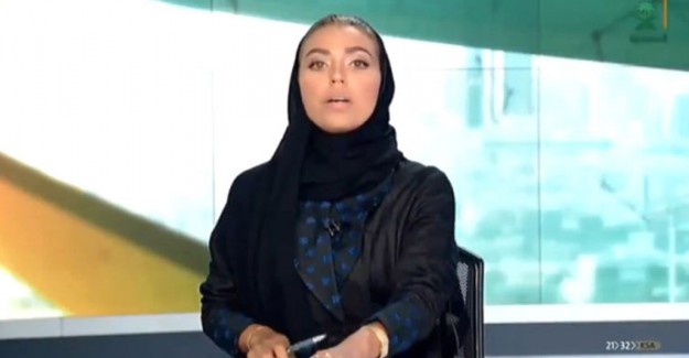 Suudi Televizyonlarında Bir İlk! Kadın Spiker Haber Sundu!