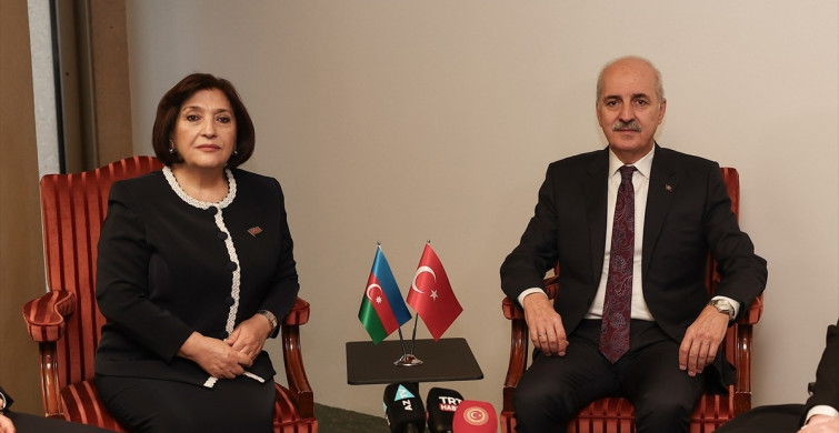 TBMM Başkanı Kurtulmuş, Azerbaycan Meclis Başkanı Gafarova ile Görüştü