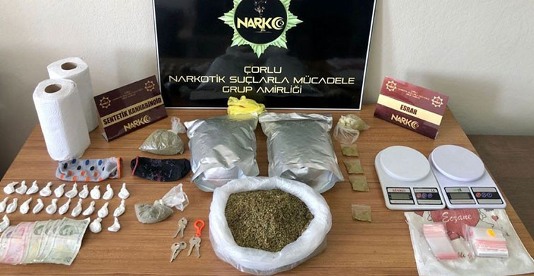 Tekirdağ’da Polis Ekipleri 2 Kilogram Uyuşturucu Ele Geçirdi