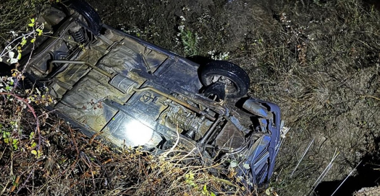 Tokat'ta Trafik Kazası: Dereye Düşen Araçta 3 Yaralı