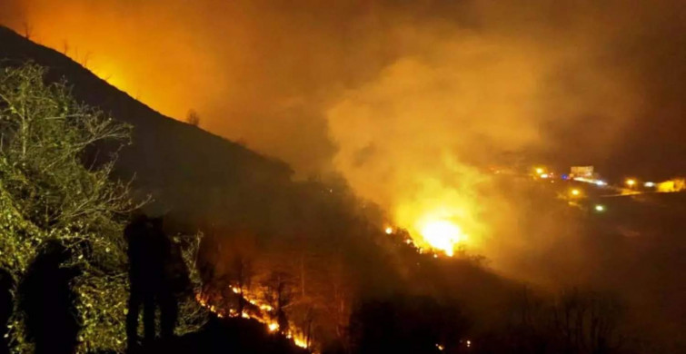 Trabzon’da korkutan orman yangını: Çok sayıda ekip bölgeye sevk edildi