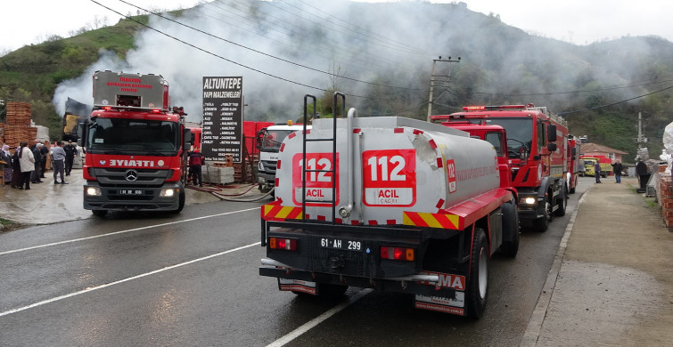 Trabzon'da korkutan yangın: Alevler kontrol altına alındı