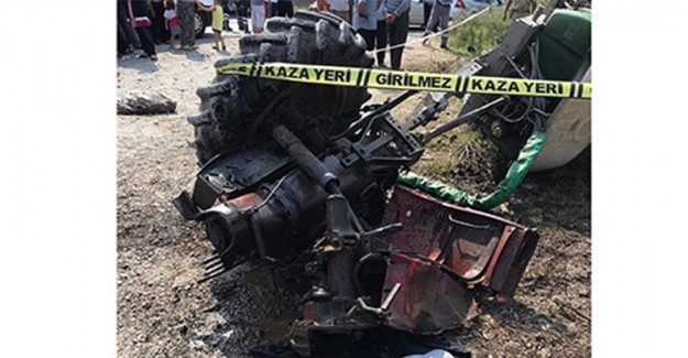 Tren İle Traktörü Çarpışması Sonucunda 1 Kişi Hayatını Kaybetti