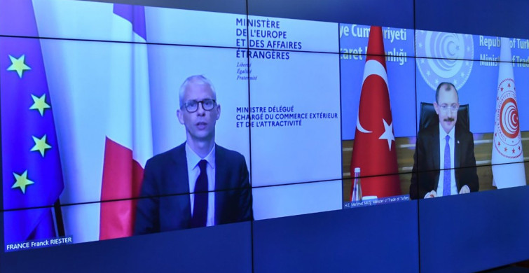 Türk ve Fransız Ticaret Bakanları Zirveden Önce Video Konferans ile Görüştü