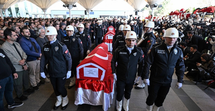 TUSAŞ Çalışanları Şehitler Son Yolculuğuna Uğurlandı