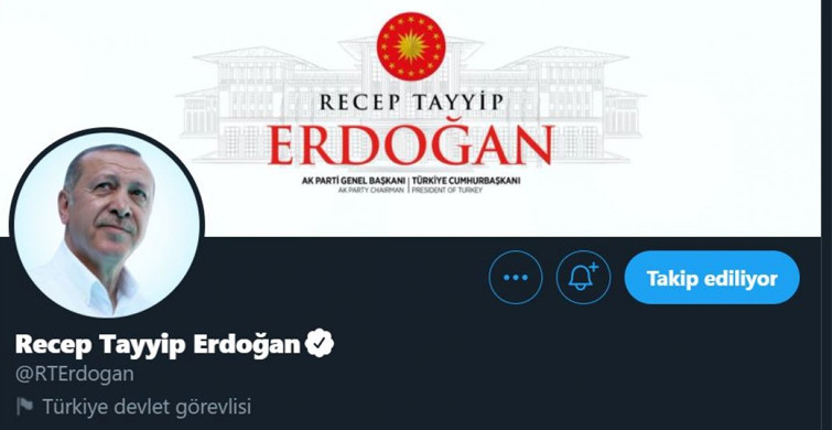 Twitter, Cumhurbaşkanı Erdoğan'ın Hesabını 'Türkiye Devlet Görevlisi' Olarak Etiketledi!