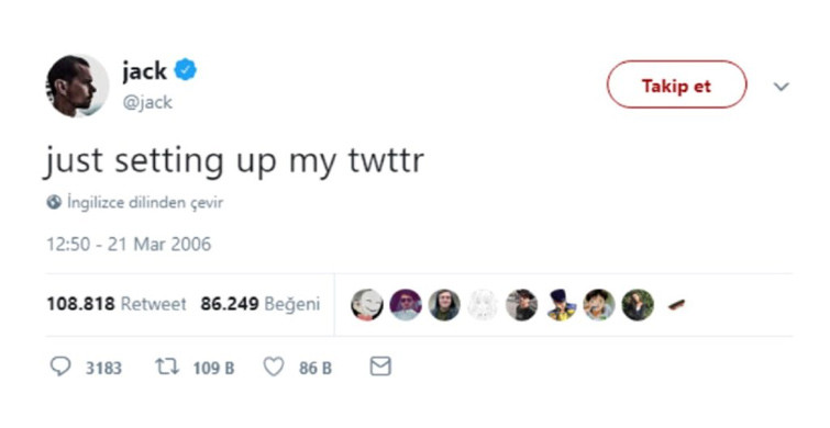 Twitter'ın İlk Tweeti Artık Bir Türk'e Ait