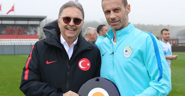 UEFA Başkanı Ceferin'den TFF Başkanı Hüsnü Güreli'ye Ziyaret