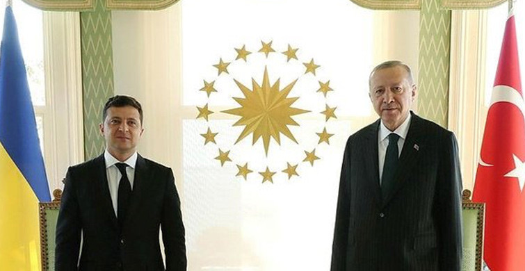 Ukrayna Devlet Başkanı Zelenskiy Huber Köşkü’nde Başkan Erdoğan ile Bir Araya Geldi