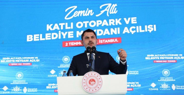 Ümraniye Zemin Altı Katlı Otopark ve Belediye meydanı açılış törenine katılan Murat Kurum’dan önemli açıklamalar