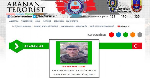 Yeşil Listedeki PKK'lı Terörist Serkan Tan Öldürüldü