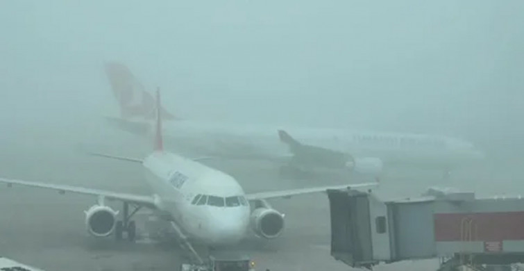 İstanbul'da yoğun sis nedeniyle o uçuşlar iptal edildi