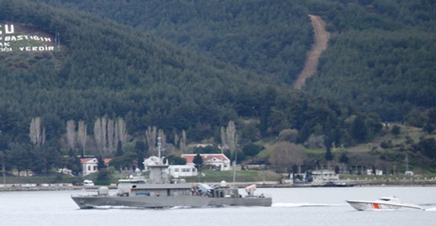 Yunan Savaş Gemisi Çanakkale Boğazı'nda !