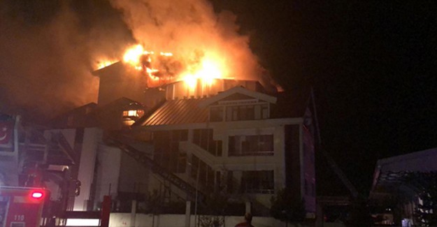 Zonguldak'ta Fındık Fabrikasında Yangın Çıktı