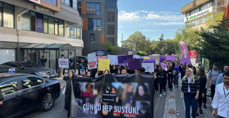 Üsküdar Üniversitesi'nden Kadına ve Çocuğa Şiddete Karşı Protesto