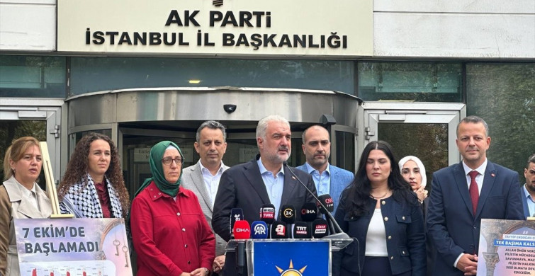 İstanbul'da AK Parti'den İsrail'e Sert Tepki