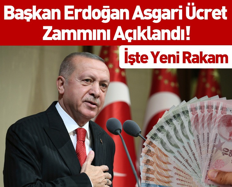 Cumhurbaşkanı Recep Tayyip Erdoğan, basın toplantısı düzenledi: Asgari ücreti açıkladı!