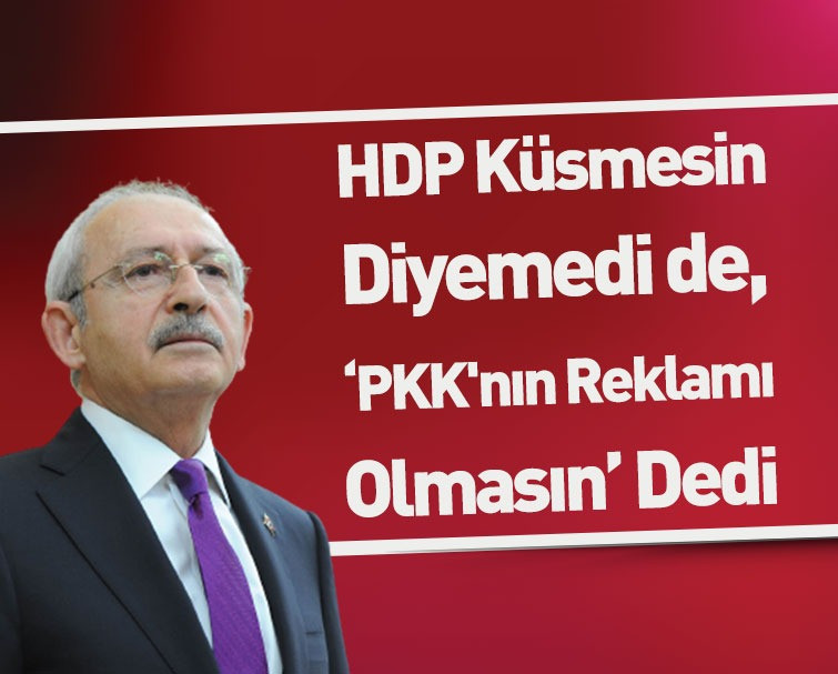 HDP Küsmesin Diyemedi ''PKK'nın Reklamı Olmasın'' Dedi