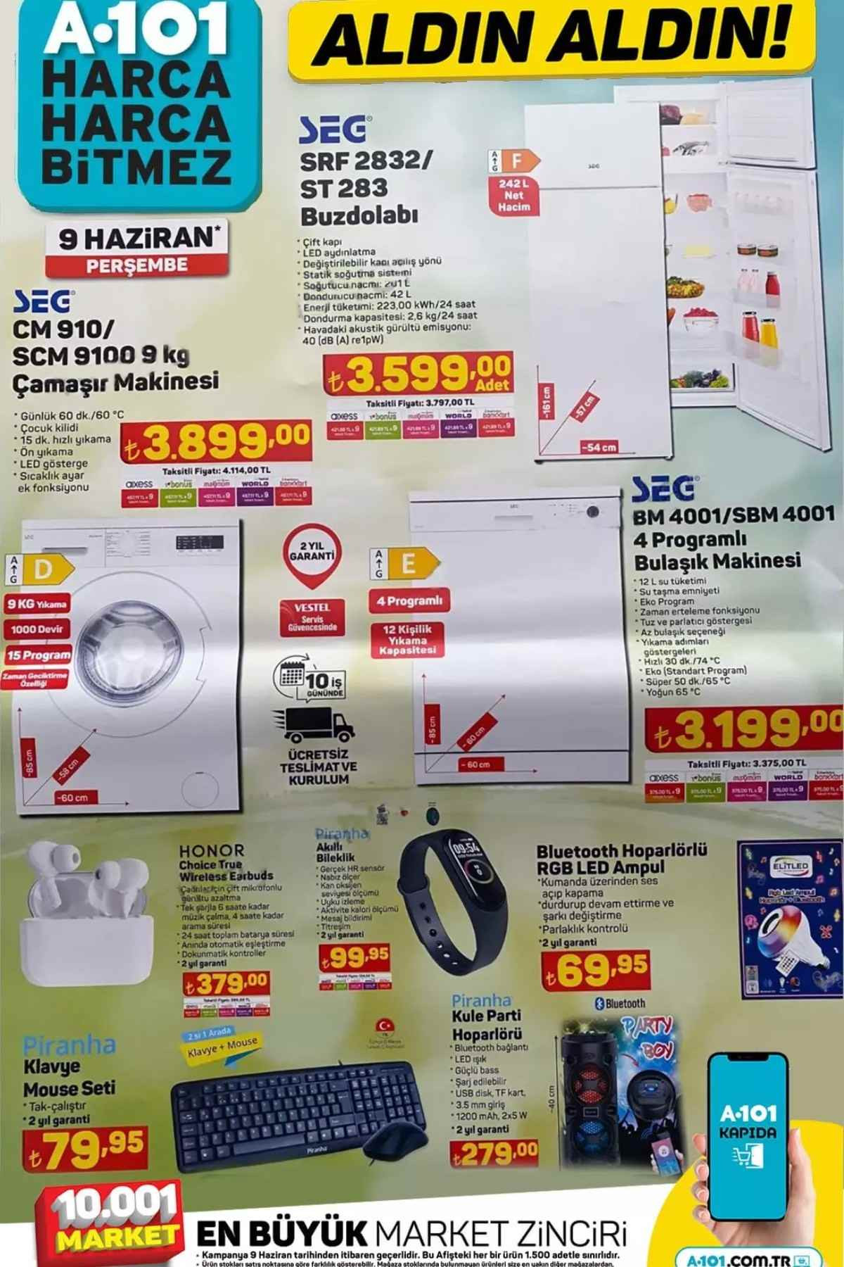 A101 9 Haziran 2022 Perşembe aktüel ürünler kataloğu