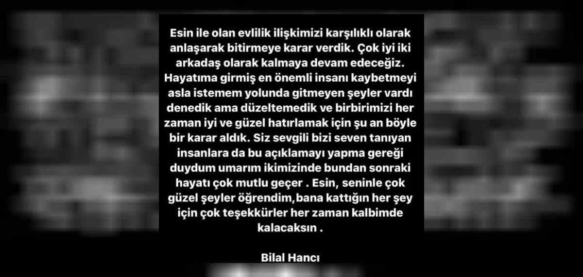 Bilal Hancı Esin Çepni