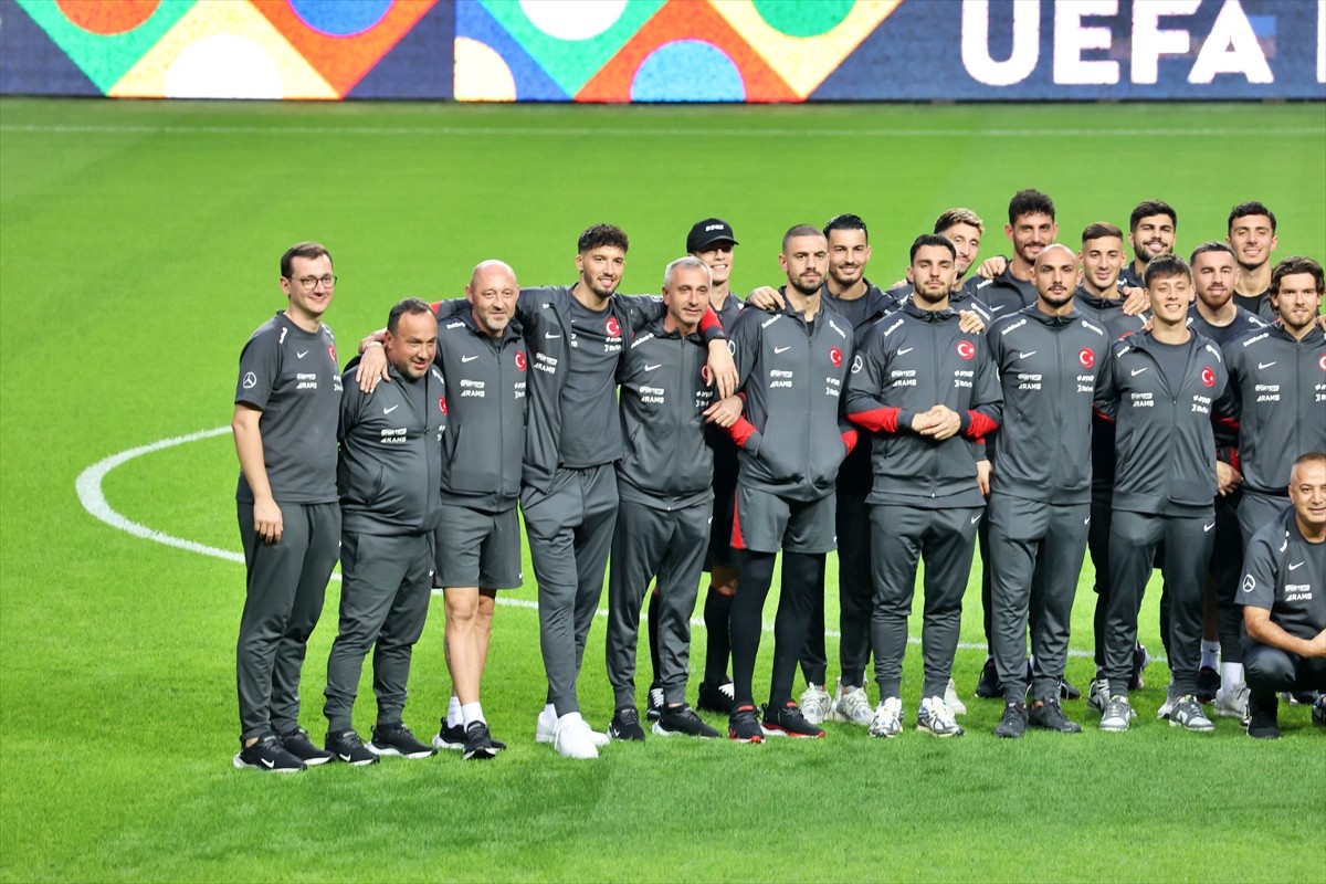 UEFA Uluslar B Ligi 4. Grup müsabakasında yarın Karadağ ile karşılaşacak A Milli Futbol Takımı...