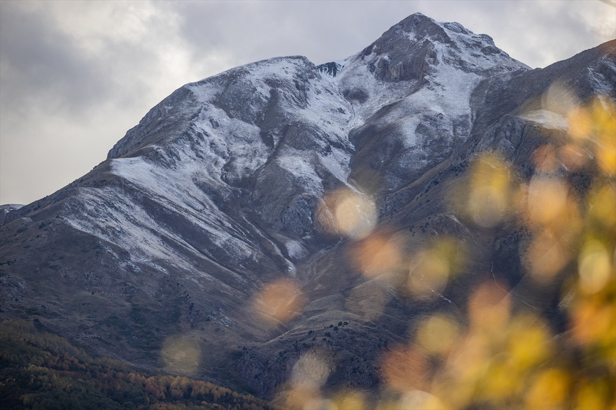 Tunceli'de bazı dağların zirveleri kar yağışıyla beyaza büründü. Kentte hava sıcaklığının...