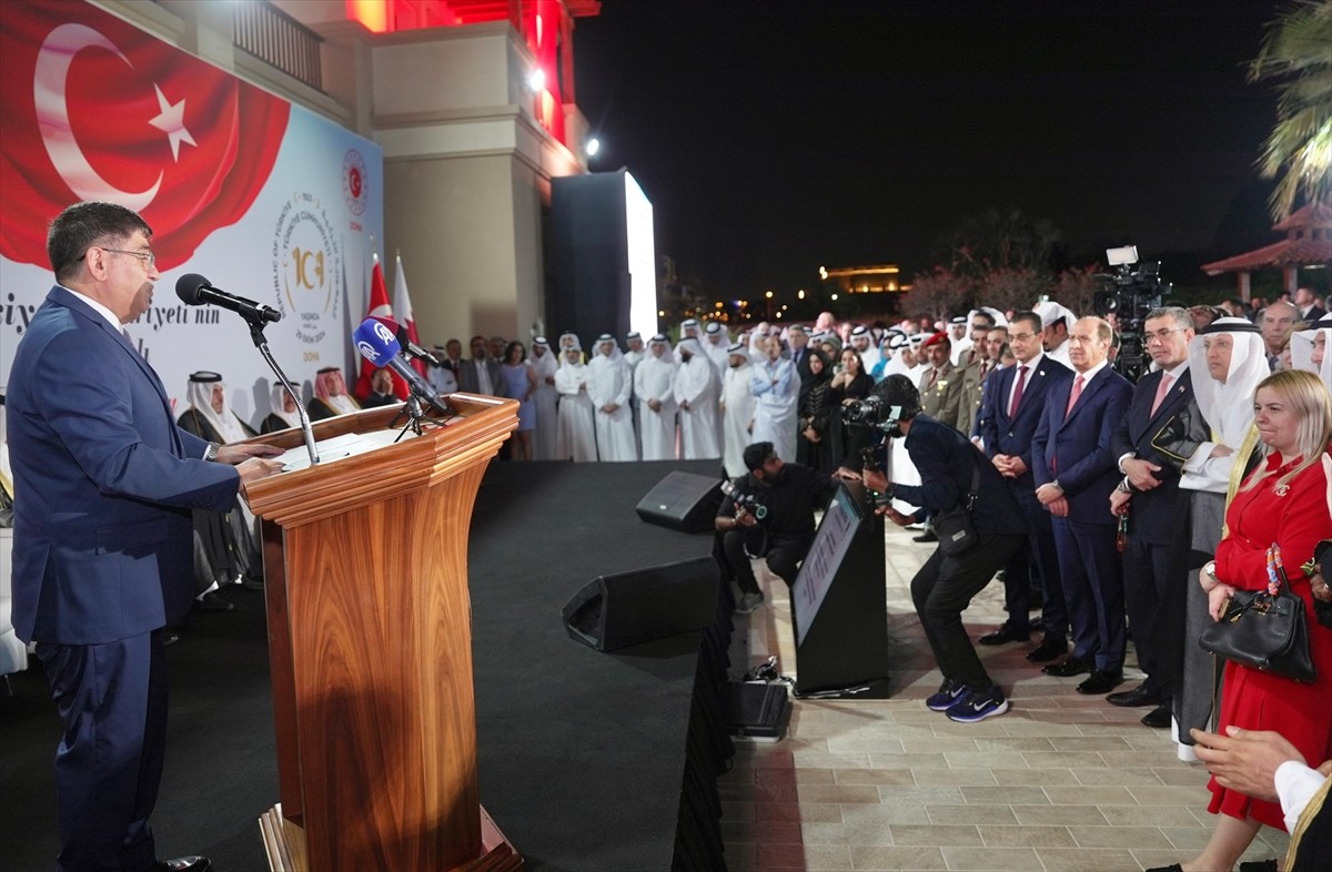 Katar'ın başkenti Doha'da, Türkiye Cumhuriyeti'nin kuruluşunun 101’inci yıl dönümü, düzenlenen...