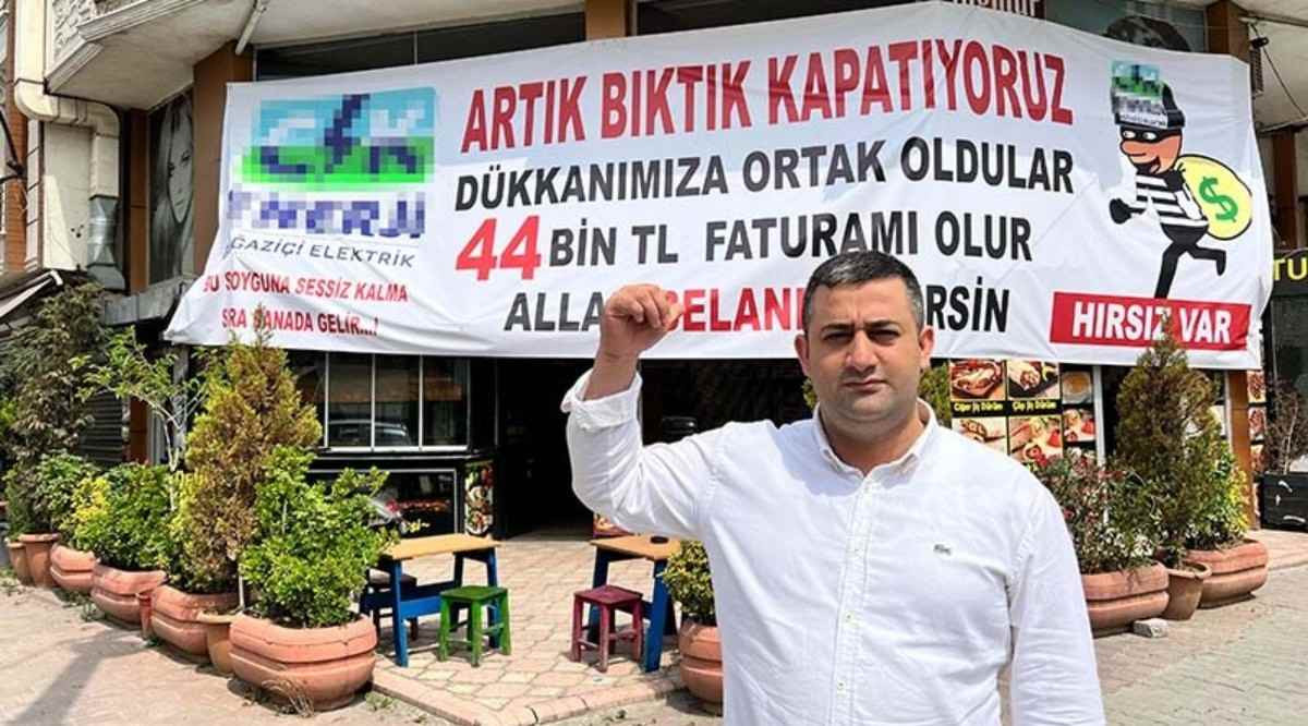 Hırsız var pankartı açan kebapçı esnaf kim