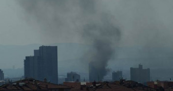 Ankara'da Plazada Korkutan Yangın