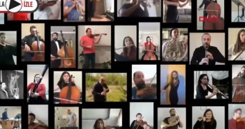 Balkan Senfoni Orkestrası Müzisyenlerinden İstiklal Marşı