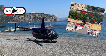 Marmaris'te Plaja Helikopterle İnen Pilottan Pişkin Sözler: Havacılığa Aşığız, Her Yere İneriz