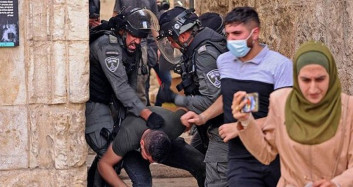 İsrail Polisi Nöbet Tutan Filistinlilere Saldırı Gerçekleştirdi